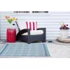 imageDII Reversible Rugs for IndoorOutdoor Use Moroccan Woven Rug 4 x 6 TaupeBlue