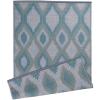 imageDII Reversible IndoorOutdoor Ikat Woven Rug 4x6 GrayGreen