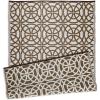 imageDII Reversible IndoorOutdoor Infinity Circle Woven Rug 4 x 6 Dark BrownDark Brown