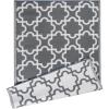 imageDII Reversible Outdoor Lattice Woven Rug 4x6 Ft BlueGrey