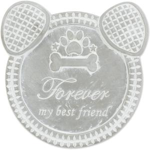 imageDII Pet Remembrance Cement Stepping Stone Collection You Will Never Leave Our Hearts Dog 925x85x37Forever My Best Friend  Dog