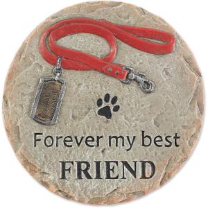 imageDII Pet Remembrance Cement Stepping Stone Collection You Will Never Leave Our Hearts Dog 925x85x37Forever My Best Friend