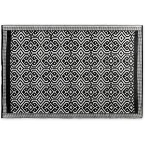 imageDII Reversible Rugs for IndoorOutdoor Use Moroccan Woven Rug 4 x 6 TaupeBlack