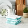 imageDII Basic Chef Collection Assorted Terry Kitchen Towel Set Dishcloth Set Gray 6 PieceAqua