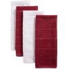 imageDII Basic Chef Collection Assorted Terry Kitchen Towel Set Dishcloth Set Gray 6 PieceBarn Red