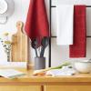 imageDII Basic Chef Collection Assorted Terry Kitchen Towel Set Dishcloth Set Gray 6 PieceBarn Red
