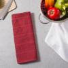 imageDII Basic Chef Collection Assorted Terry Kitchen Towel Set Dishcloth Set Gray 6 PieceBarn Red