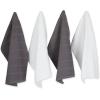 imageDII Basic Chef Collection Assorted Terry Kitchen Towel Set Dishcloth Set Gray 6 PieceGray