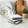 imageDII Basic Chef Collection Assorted Terry Kitchen Towel Set Dishcloth Set Gray 6 PieceGray