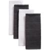 imageDII Basic Chef Collection Assorted Terry Kitchen Towel Set Dishcloth Set Gray 6 PieceMineral Gray