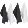 imageDII Basic Chef Collection Assorted Terry Kitchen Towel Set Dishcloth Set Gray 6 PieceMineral Gray