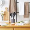 imageDII Basic Chef Collection Assorted Terry Kitchen Towel Set Dishcloth Set Gray 6 PieceStone