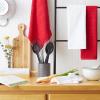imageDII Basic Chef Collection Assorted Terry Kitchen Towel Set Dishcloth Set Gray 6 PieceTango Red