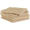 imageDII Basic Terry Collection Solid Windowpane Dishcloth Set 12x12 Black 6 PieceBeige