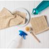 imageDII Basic Terry Collection Solid Windowpane Dishcloth Set 12x12 Black 6 PieceBeige