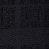 imageDII Basic Terry Collection Solid Windowpane Dishcloth Set 12x12 Black 6 PieceBlack