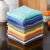 imageDII Basic Terry Collection Solid Windowpane Dishcloth Set 12x12 Black 6 PieceBlack