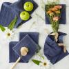 imageDII Basic Terry Collection Solid Windowpane Dishcloth Set 12x12 Black 6 PieceFrench Blue