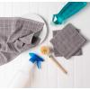 imageDII Basic Terry Collection Solid Windowpane Dishcloth Set 12x12 Black 6 PieceGray