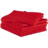 imageDII Basic Terry Collection Solid Windowpane Dishcloth Set 12x12 Black 6 PieceRed