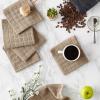 imageDII Basic Terry Collection Solid Windowpane Dishcloth Set 12x12 Black 6 PieceStone