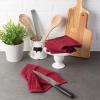 imageDII Basic Terry Collection Solid Windowpane Dishcloth Set 12x12 Black 6 PieceWine