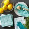 imageDII Basic Terry Collection Windowpane Dishcloth Set 12x12 Black 6 PieceAqua