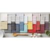 imageDII Basic Terry Collection Windowpane Dishcloth Set 12x12 Black 6 PieceAqua