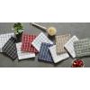 imageDII Basic Terry Collection Windowpane Dishcloth Set 12x12 Black 6 PieceBarn Red