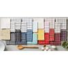 imageDII Basic Terry Collection Windowpane Dishcloth Set 12x12 Black 6 PieceBlack