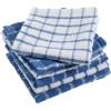 imageDII Basic Terry Collection Windowpane Dishcloth Set 12x12 Black 6 PieceBlueberry