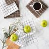 imageDII Basic Terry Collection Windowpane Dishcloth Set 12x12 Black 6 PieceBrown