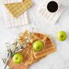 imageDII Basic Terry Collection Windowpane Dishcloth Set 12x12 Black 6 PieceHoney Gold