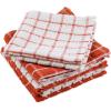 imageDII Basic Terry Collection Windowpane Dishcloth Set 12x12 Black 6 PieceSpice
