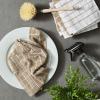 imageDII Basic Terry Collection Windowpane Dishcloth Set 12x12 Black 6 PieceStone