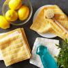imageDII Basic Terry Collection Windowpane Dishcloth Set 12x12 Black 6 PieceYellow