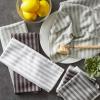 imageDII Cleaning Collection Microfiber Set Dishcloth and Dishtowel Set Gray Stripe 8 Piece