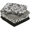 imageDII Cleaning Collection MultiPurpose Microfiber Aqua Chevron Dishtowel SetBlack Damask