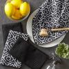 imageDII Cleaning Collection MultiPurpose Microfiber Aqua Chevron Dishtowel SetBlack Lattice