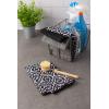 imageDII Cleaning Collection MultiPurpose Microfiber Aqua Chevron Dishtowel SetBlack Lattice