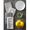 imageDII Cleaning Collection MultiPurpose Microfiber Aqua Chevron Dishtowel SetGray Damask