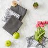 imageDII Cleaning Collection MultiPurpose Microfiber Aqua Chevron Dishtowel SetGray Floral
