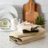 imageDII Cleaning Collection Soft Highly Absorbent Microfiber Dishcloth and Dishtowel Set Natural 8 Count