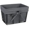 imageDII Farmhouse Chicken Wire Storage Baskets with Liner Small Vintage Grey 9x7x6quot 3 PieceVintage Grey