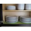 imageDII Fridge ampamp Shelf Liner Collection NonAdhesive Cut to fit Machine Washable 12x20 Aqua Dahlia 2 PieceBlack Dots