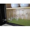 imageDII Fridge ampamp Shelf Liner Collection NonAdhesive Cut to fit Machine Washable 12x20 Aqua Dahlia 2 PieceBlack Dots