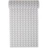 imageDII Fridge ampamp Shelf Liner Collection NonAdhesive Cut to fit Machine Washable 12x20 Aqua Dahlia 2 PieceGray Herringbone