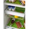 imageDII Fridge ampamp Shelf Liner Collection NonAdhesive Cut to fit Machine Washable 12x20 Aqua Dahlia 2 PieceLattice Aqua Lattice