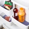 imageDII Fridge ampamp Shelf Liner Collection NonAdhesive Cut to fit Machine Washable 12x20 Aqua Dahlia 2 PieceLattice Aqua Lattice