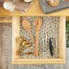 imageDII Fridge ampamp Shelf Liner Collection NonAdhesive Cut to fit Machine Washable 12x20 Aqua Dahlia 2 PieceMushroom Abstract Leaf